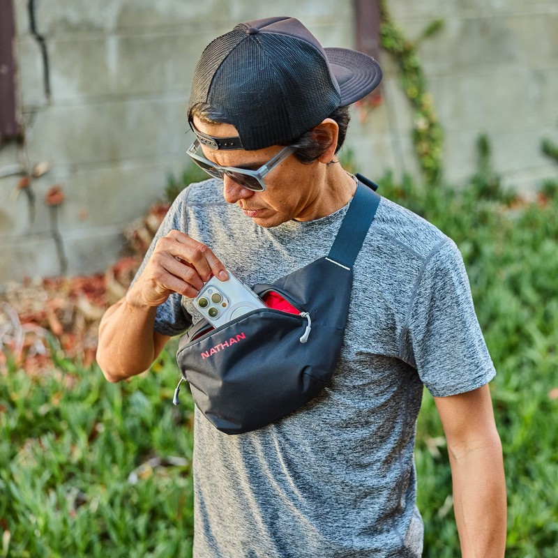 Nathan Limitless 2L Hydration Sling, Two Side Pockets & Small