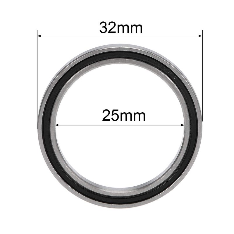 sourcing map 6705-2RS Deep Groove Ball Bearings Z2 25mm x