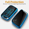 Sindeda for Volkswagen Key Fob Cover with Keychain Soft Full