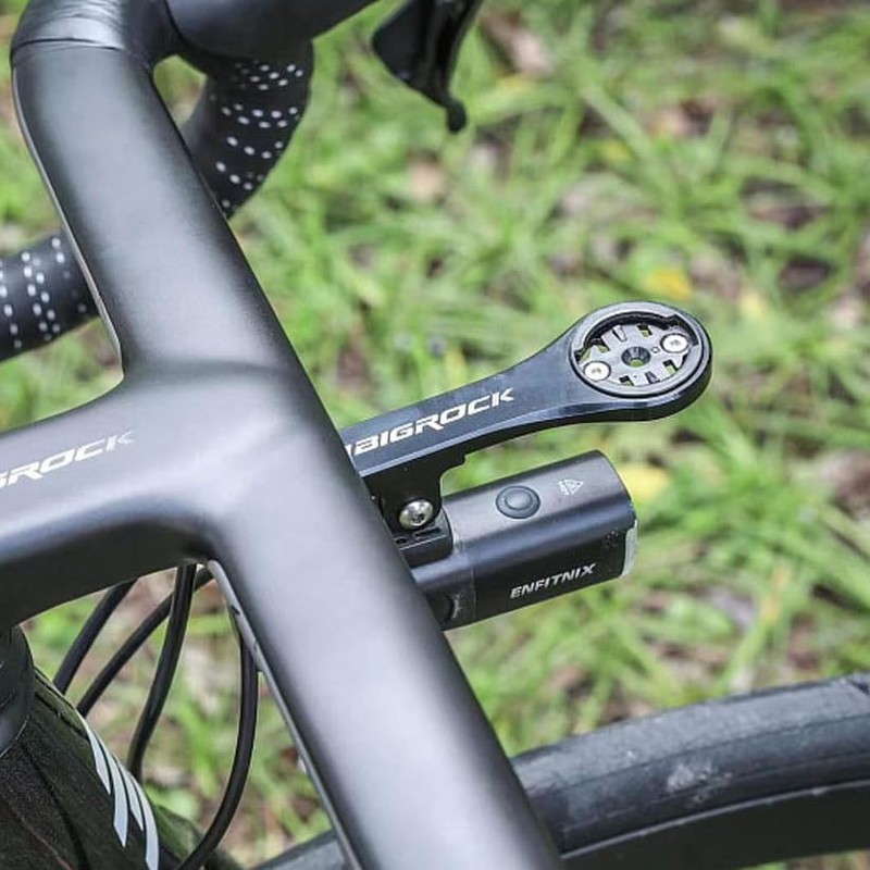 BIGROCK - Aero GPS Mount for Flat Handlebar, Built-in, Compatible
