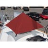 SOGEMAN Burgundy Red Hatch Umbrella for Sailboat | Protect open