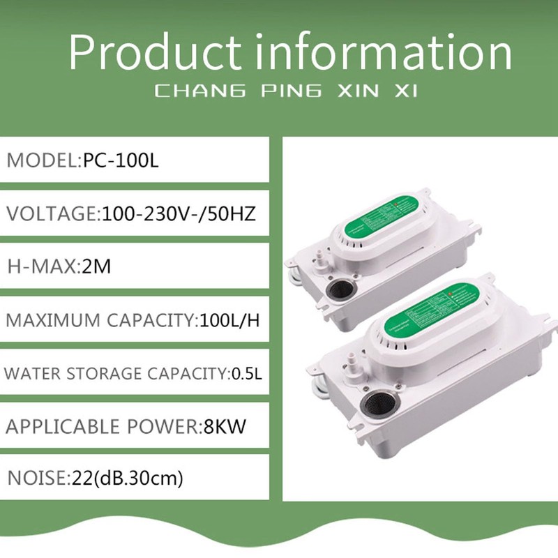 100- Condensate Pump, Safe and Quiet Condensate Pump with 0.5L