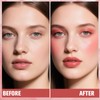 Matte Liquid Blush for Cheeks, High Pigment Buildable Cream Blush,