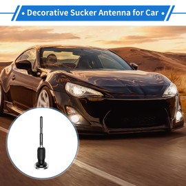 VekAuto 1 Pc Sucker Dummy Antenna Aerial for Decoration Only Universal Car Truck Mount Black Rear