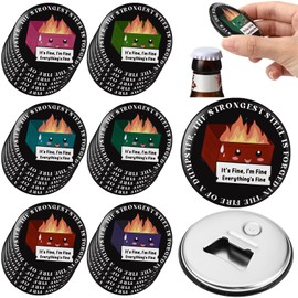 Vesici 48 Pcs Nurse Gift Bulk Dumpster Fire Magnetic Bottle Openers, Funny Employee Appreciation Thank You Gift for Coworker, Teacher, Office Staff, Workplace Party Favor, Emotional Support Team