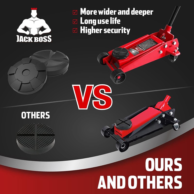 JACK BOSS Jack Pad Universal Large Floor Jack Rubber Pads