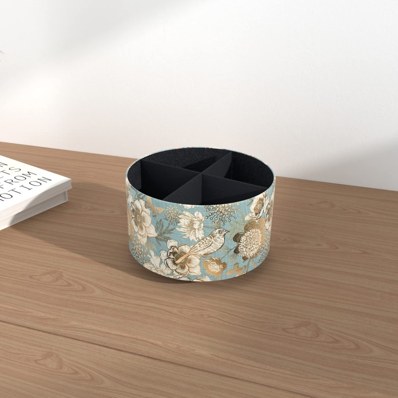 Jasenna 360 Degree Rotating Pen Holder - 4-Grid Classification Pencil