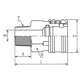 Yamato STY4-SM 171 STY4-SM BSBM Coupling Socket (For Female Thread Mounting, Brass)
