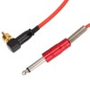 1.8m Soft Silicone Tattoo Right Angle RCA Connector Clip Cords