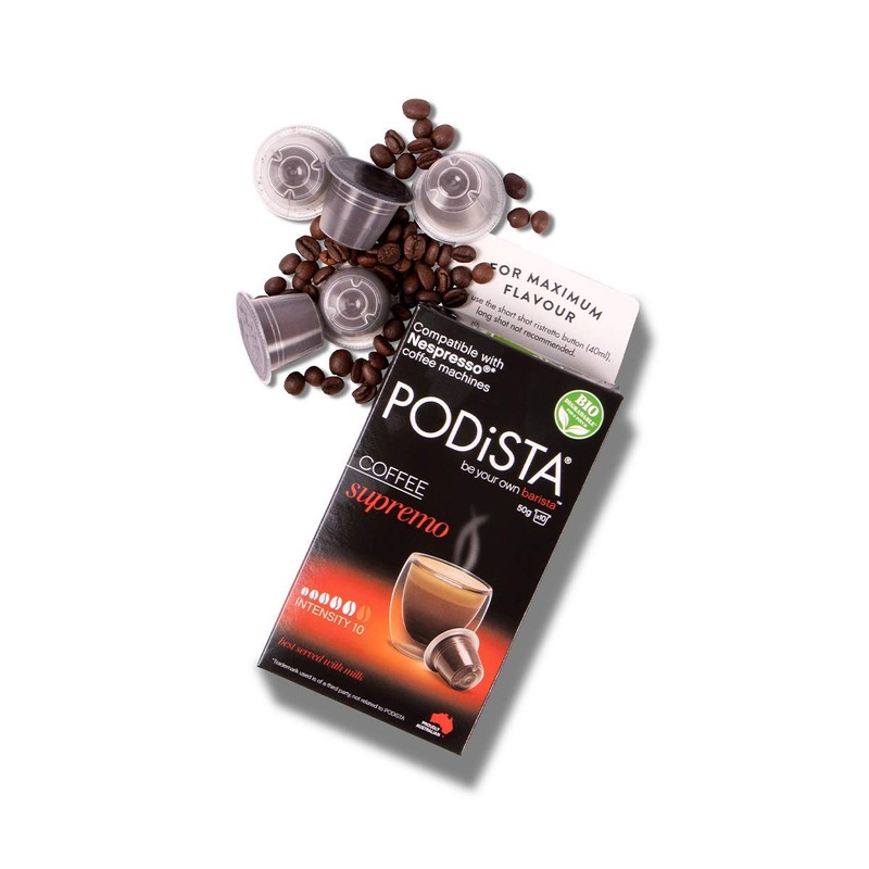 Nespresso Compatible Supremo Coffee Pod Intensity 10/10 Australian Roasted &