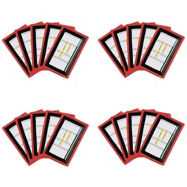 Pro Athletics QB Playbook Wristband - Football Quarterback Play Wristbands for Youth - Wrist Coach for All Sports with 3 Compartments (Red, Youth, 20-Pack)