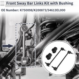 RATCHROLL Front Stabilizer Bar Links with 2 Pcs Bushing for Nissan Versa 2007-2019 for Nissan Cube 2009-2014 Sway Bar Link Kits No.K750098/K200873 1 Set