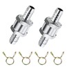 Fuel Check Valve, 8mm Aluminium Valve Check Valve, Non-Return Valve,