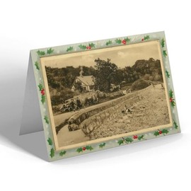 CHRISTMAS CARD - Vintage Wales - The Beach, Red Wharf Bay (e)