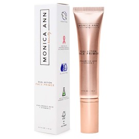 Prebase facial de doble acción - 15 ml  Prebase de maquillaje hidratante con vitamina C y ácido hialurónico  Smoothi                                  