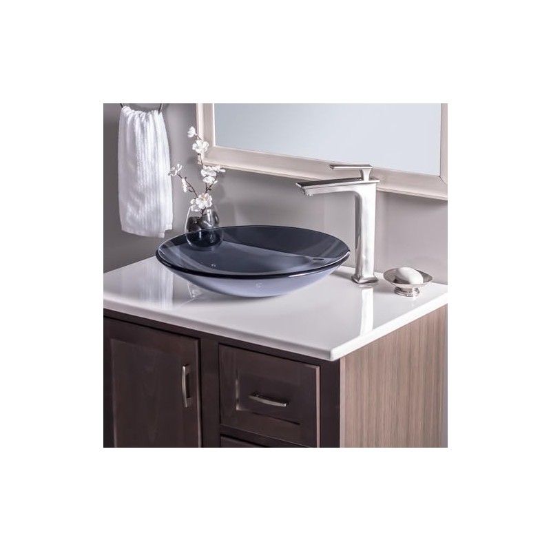 Novatto COETANEO Glass Vessel Bathroom Sink