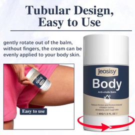 jeosisy Anti Chafing Stick-Body Anti Chafe Balm Cream Anti Chafing Friction Defense Balm for Thighs, Chest, Arms, Feet, Elbows and Areas Where Skin Hubs,Travel Size Use Before or After Sport Exercise