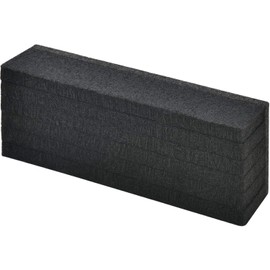 Global Industrial Dry Erase Felt Eraser, 5" L x 2" W x 1" H, Black