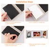 DoDuo Foldable Picture Frame 3 Pictures, Wooden Collage Photo Frame