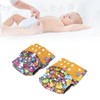 2pcs Cloth Diapers 6 Layer Structure Washable Reusable Elastic Waistband