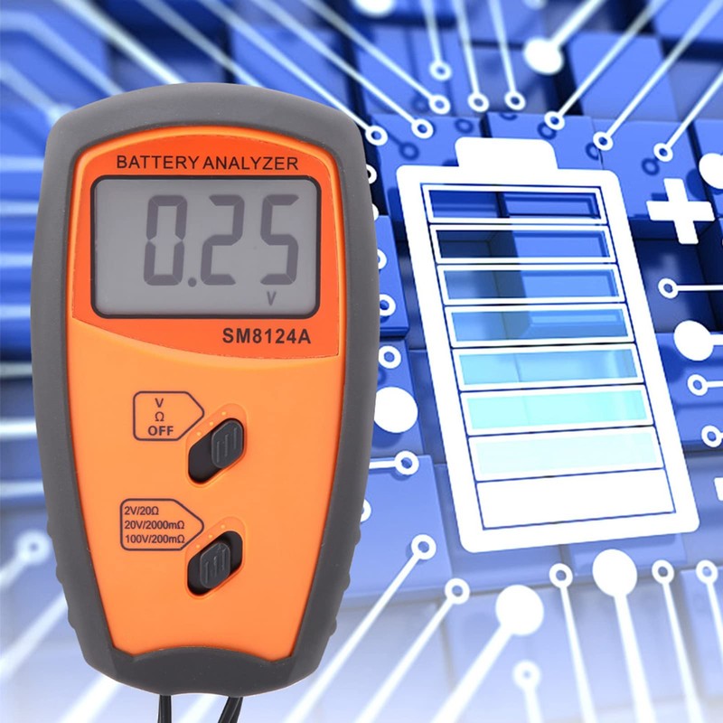 SM8124A Battery Tester LCD Display Voltmeter Digital Battery Voltage Tester
