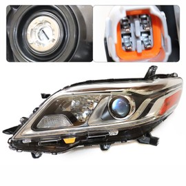 DuYouG For 2015-2020 Toyota Sienna w/LED DRL Headlight Headlamp Assembly Left Driver Side Replacement Clear Lens