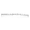 Flexible Elegant Vine Design Headband Tiara - Silver Plated Clear