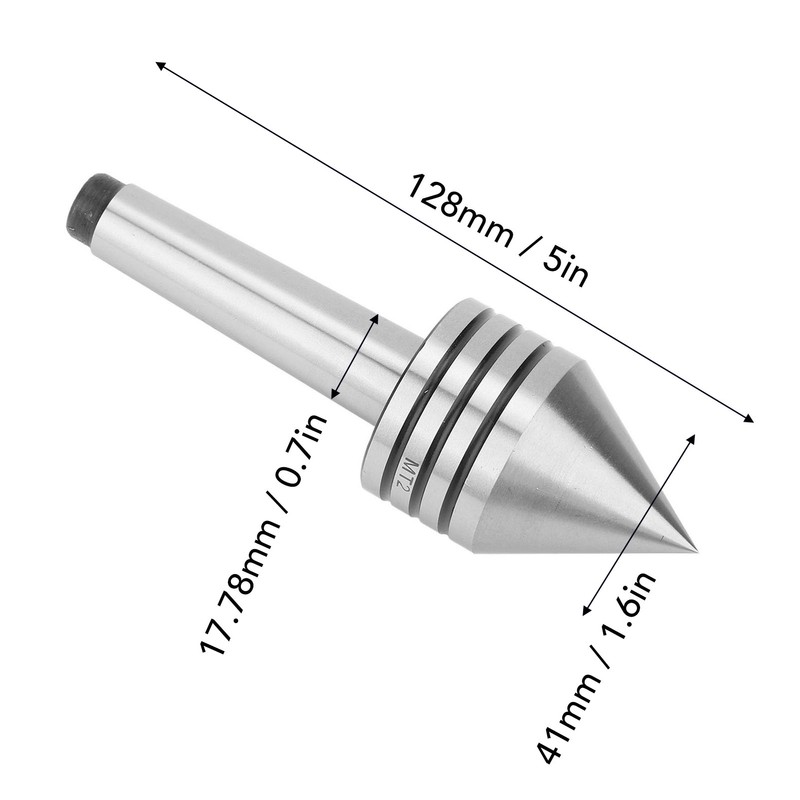 Tailstock Live Center HSS High Accuracy Wear Resistant 60 Degree