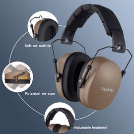 Noise Reduction Ear Muffs for Hunting, Shooting Ear Protection Headphones Fits for Adults to Kids Hearing Protection Ear Muffs Noise Cancelling Ear Protector