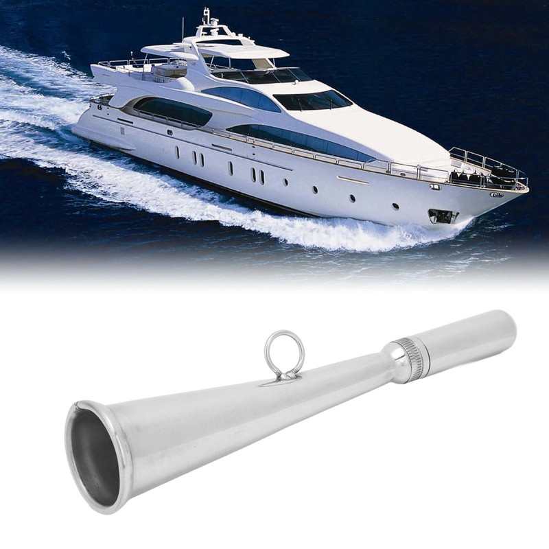 Fog Horn Removable Mouthpiece Stainless Steel Clear Sound Lightweight Portable