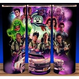 Unbranded Glow in the Dark Ghostbusters 80s Classic with Slimer Cup Mug Tumbler 20oz