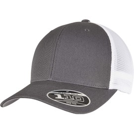 Flexfit Unisex 110 MESH Cap 2-Tone Baseballkappe, Charcoal/White, one Size