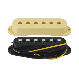 FLEOR Single Coil Pickup Ceramic Cream Middle Pickup Fit ST Style Electric Guitar