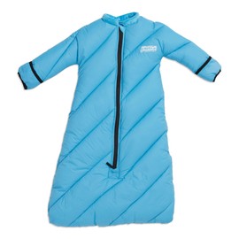 Morrison Outdoors Little Mo 40° Baby Sleeping Bag (6-18 Months) The Camping Sleeping Bag for Babies and Toddlers with Adjustable Open-and-Close Cuffs and Thick, Lofty Insulation. (Bayberry Blue)