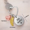 FABACH Good Luck Key Ring Guardian Angel Lucky Charm with
