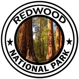 Rogue River Tactical Redwoods National Park Sticker 5" Round Car Auto Decal California Forest