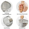 Stainless Steel Pasta Strainer, 2pcs Micro-Perforated Food Dumpling Noodle Strainer