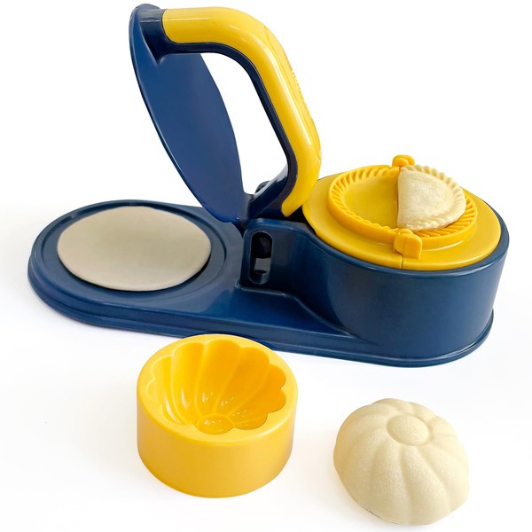 Bnqoe 3 in 1 Dumpling Maker Machine, Dough Presser Dumpling