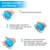 Hand Exercise Ball Finger Therapy Ball - Grip Strengthening, Improve