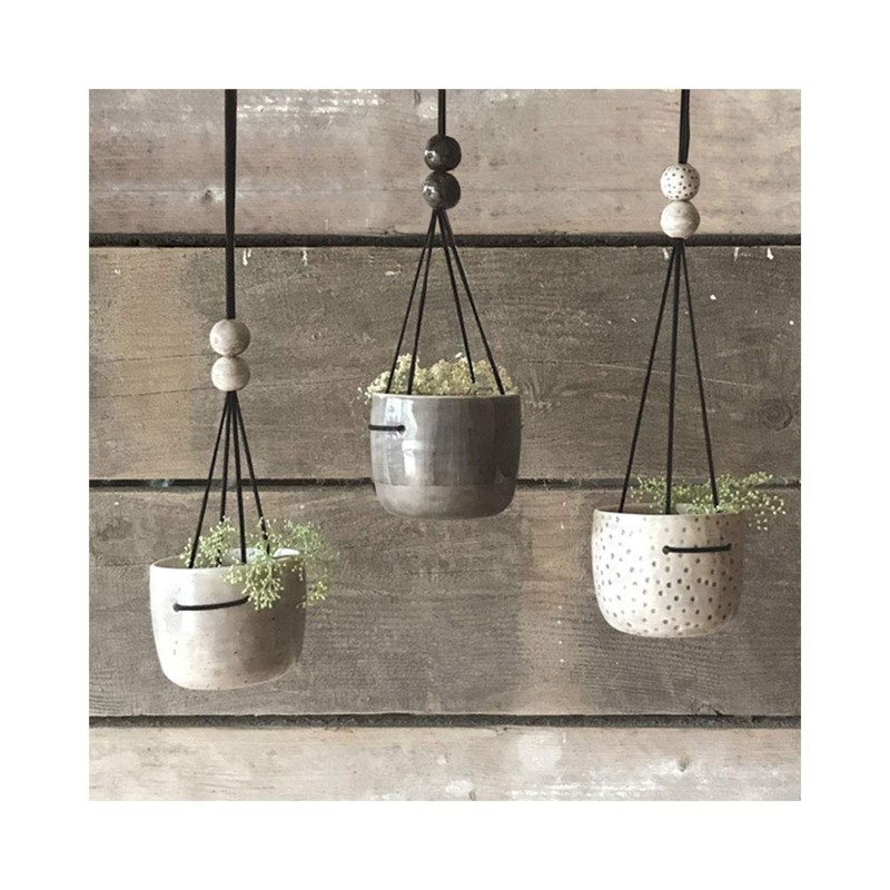 East of India: Boxed Rustic Planter - Black Wash