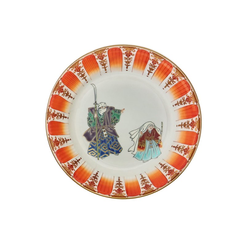 Kutani Paper Plates (6 Types, 10 Sets Total, 60 Pieces),