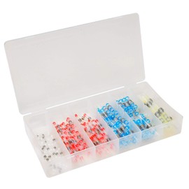 MC POWER - Solder Connector Set | in Assortment Box | Quick and Easy Connection of Cables: Heat Shrink Tube and Solder in One (150 Pieces)