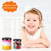 Vivimee 24 Pack Plastic Jars with Lids 16 oz (12