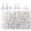 Ruidee 250pcs Closed End Crimp Connector Nylon Wire Crimp Cap