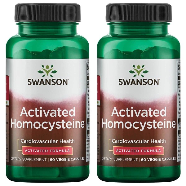 Swanson Activated Homocysteine 60 Veg Caps 2 Pack