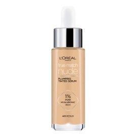Base de Maquillaje liquida, Sérum rellenador con color y 1% de ácido hialurónico True Match de L'Oréal Paris