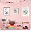 LNYZQUS 7-Tier Large Pink Shoe Rack, 24-30 Pairs Tall Shoe