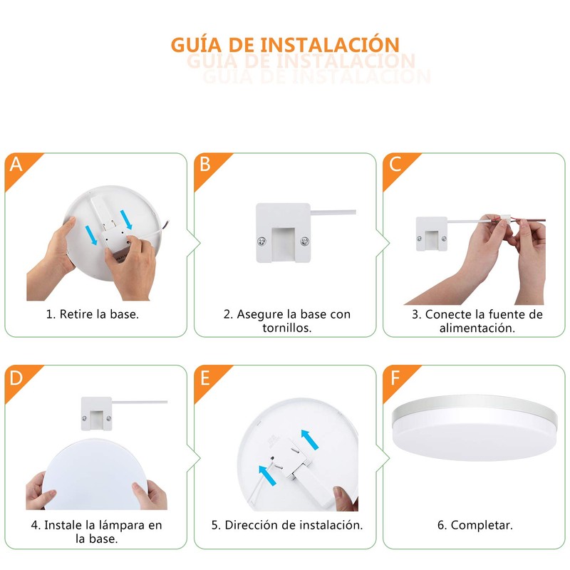 Ouyulong LED Ceiling Light 36 W Round 6500 K