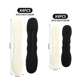 8 Pieces Bun Clips Hair Twist Tools Curling Hairpins Bun Headbands Ball Curling Irons Hair Styling Accessories