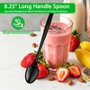 XJUULVC Long Spoon, 8.25" Disposable Plastic Ice Cream Spoons, 50Pcs